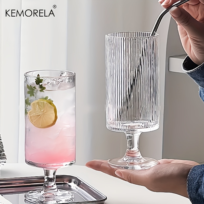 Wine Beer Foot - KEMORELA 1pc 우아한 하이풋 유리컵 수직
