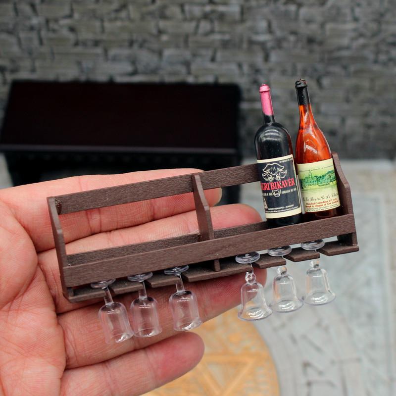 Wine Rack Wall Mount - 1 세트 인형 집 장난감 시뮬레이션