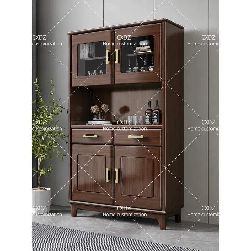 Wine Rack Wall Mount - 새로운 중국 스타일 호두나무 원목 사이드