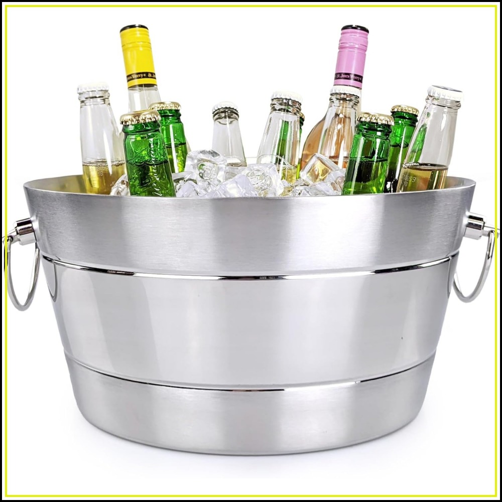 Wine Beer Images - 이중벽 스테인리스 스틸 아이스 버킷, 12QT