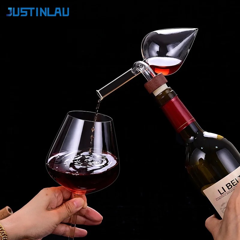 Wine Beer And Liquor - 저스틴라우 원형/포도 모양 와인 에어레이터 고붕규산