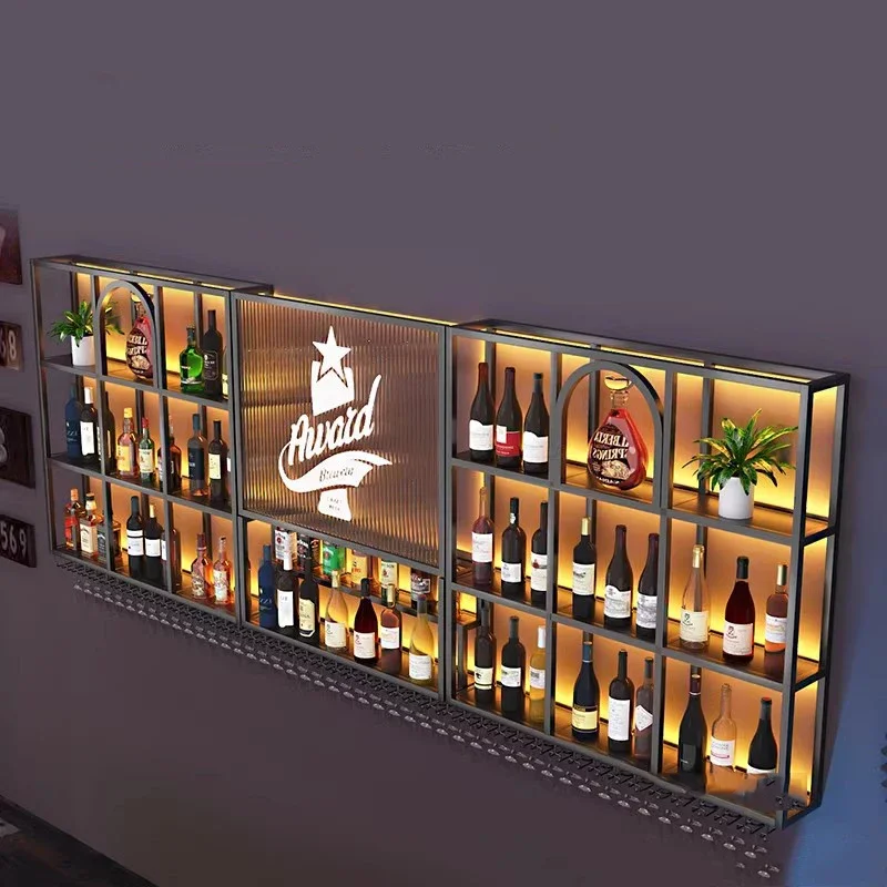 Wine Rack Wall Mount - 벽 마운트 대형 바 캐비닛 현대