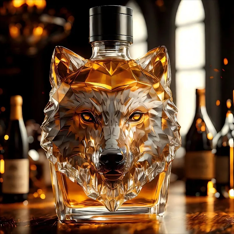 고붕규산 유리 울프 헤드 술병 독창적인 모양의 디캔터  - Wine Beer And Liquor 리뷰 및 가격