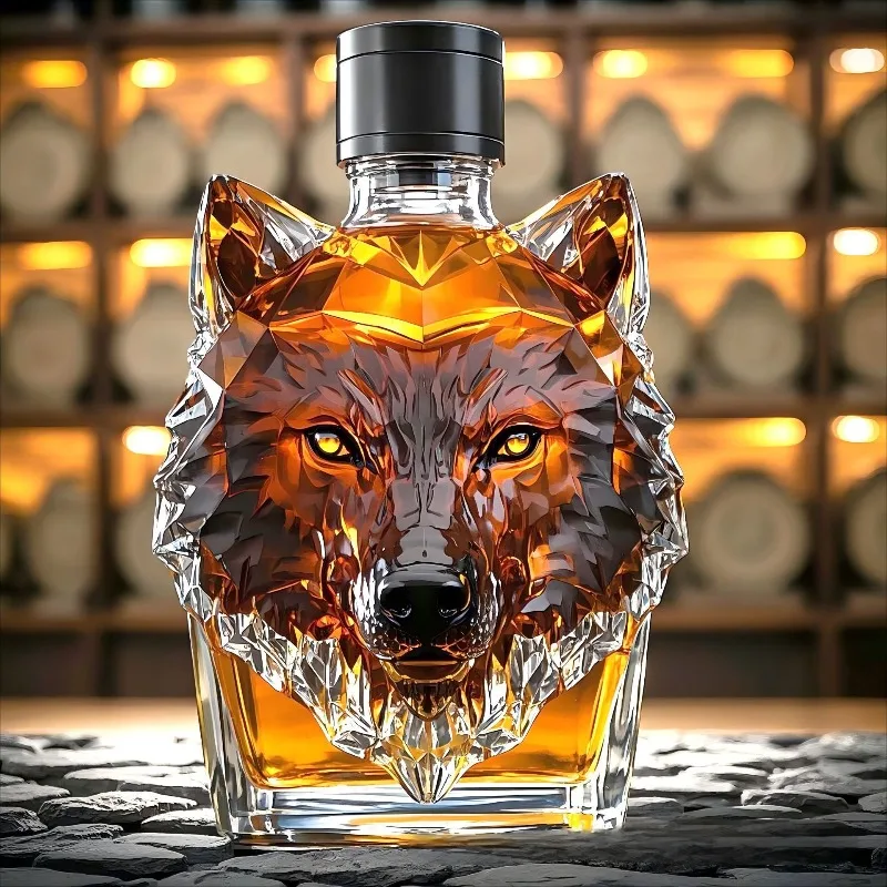 고붕규산 유리 울프 헤드 술병 독창적인 모양의 디캔터  - Wine Beer And Liquor 리뷰 및 가격