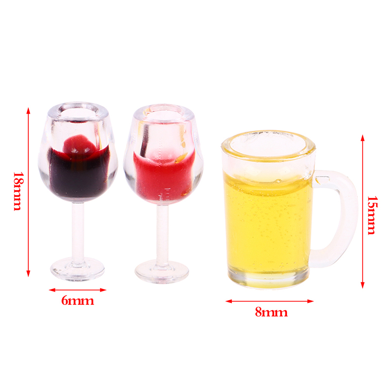 새로운 패션 고품질 5Pcs 1:12 인형 집 미니어처 - Wine Beer House 리뷰 및 가격