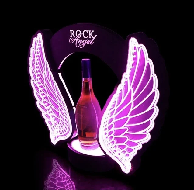 충전식 LED 반짝이 천사 날개 와인 샴페인 병 장식  - Wine Beer & Deli Reviews 리뷰 및 가격
