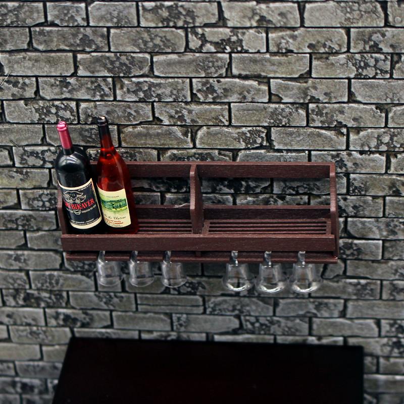 1세트 인형집 시뮬레이션 벽걸이 와인잔 랙 미니어처 디 - Wine Rack Wall Mount 리뷰 및 가격
