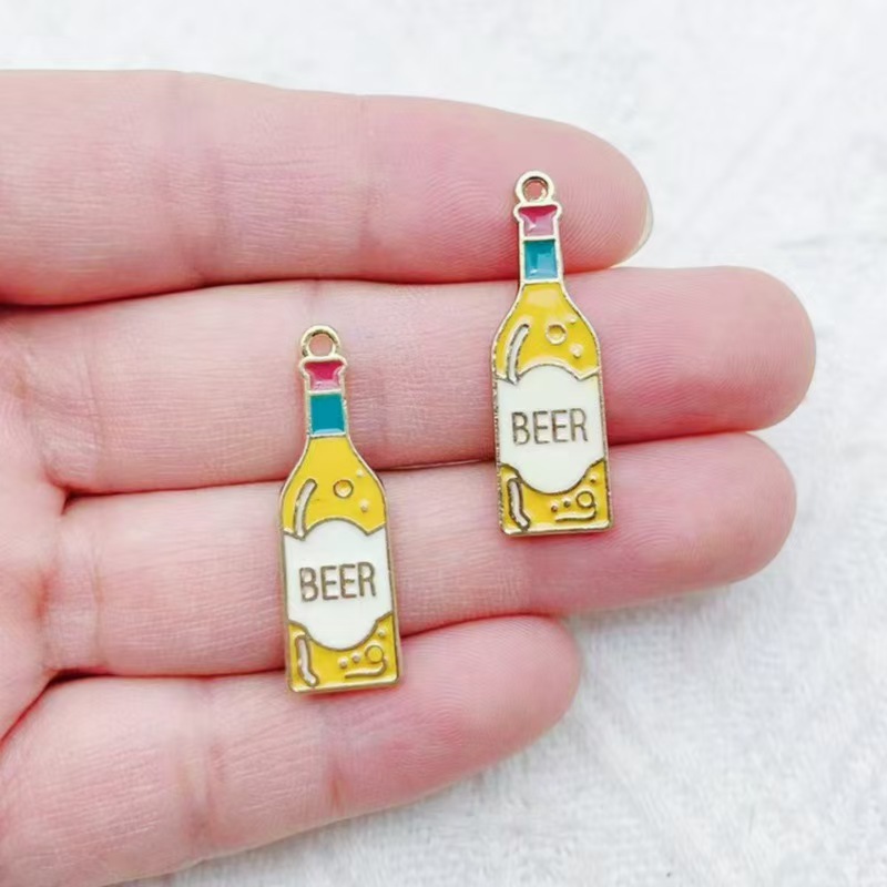 20pcs 합금 드립 오일 맥주 유리병 만화 드립 오일 - Beer & Wine Grab 리뷰 및 가격