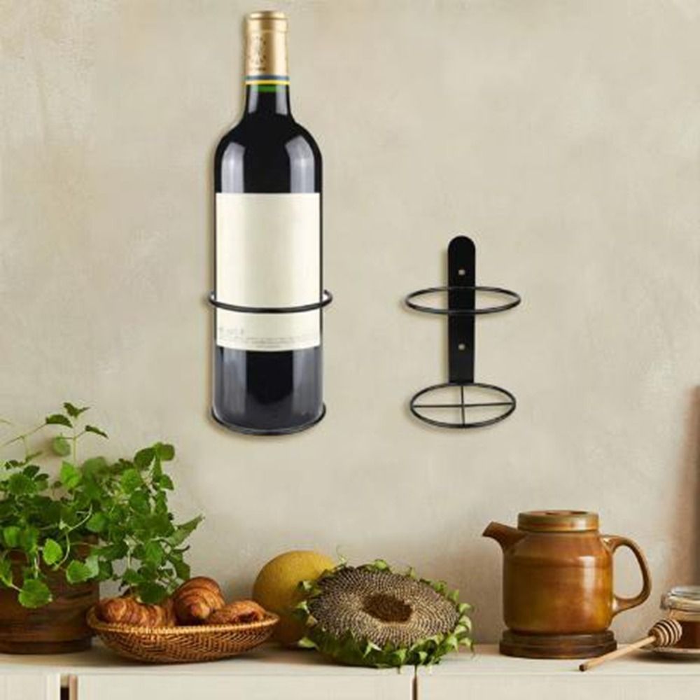 철제 벽걸이 와인병 홀더 심플 블랙 단일 병 디스플레이 - Wine Rack Wall Mount 리뷰 및 가격