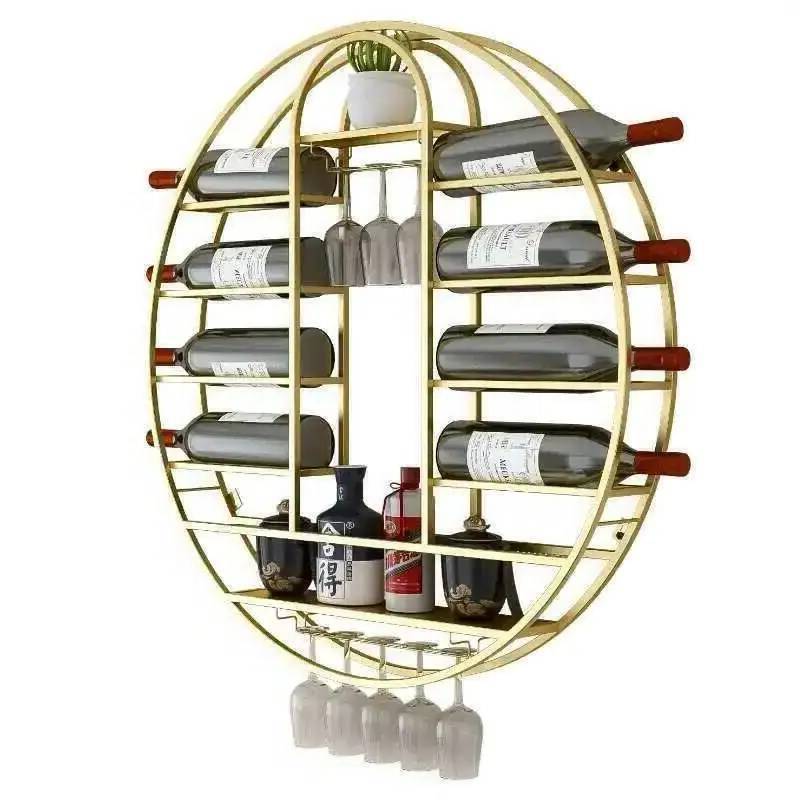 모던 노르딕 원형 벽걸이 와인 바 랙 가정용 수납 랙  - Wine Rack Wall Mount 리뷰 및 가격