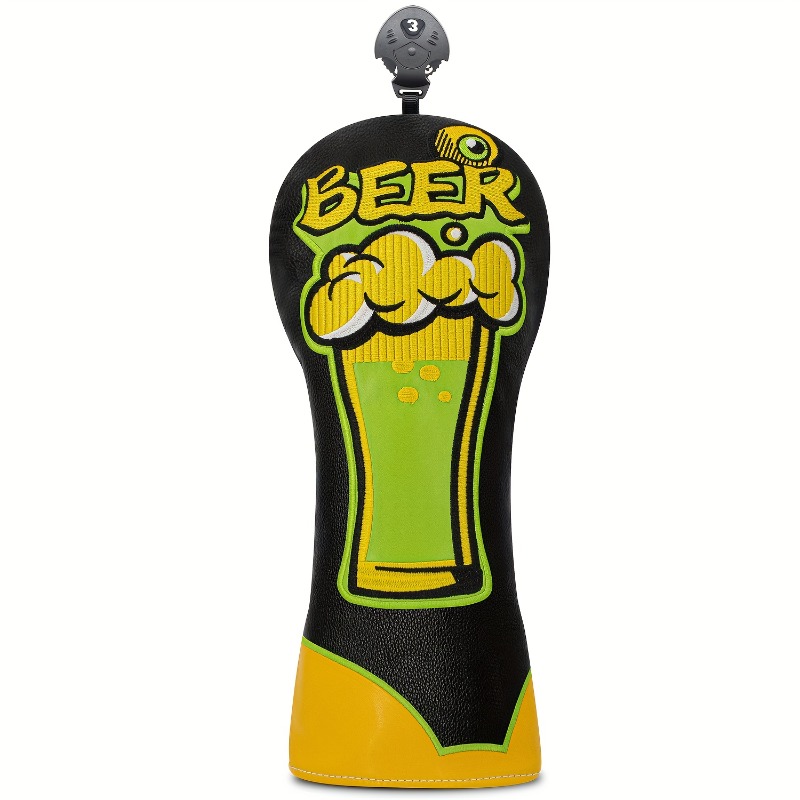 골프 클럽 헤드 커버 - 맥주잔 디자인과 맥주병 그래픽 - Beer & Wine Grab 리뷰 및 가격