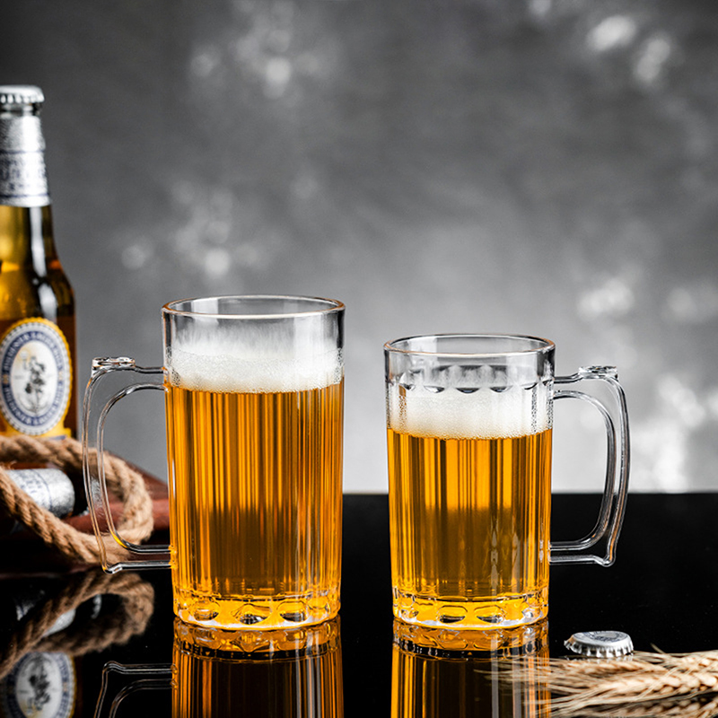 아크릴 맥주컵 가정용 머그잔 유리잔 손잡이 우유 커피  - Wine Beer And Liquor 리뷰 및 가격