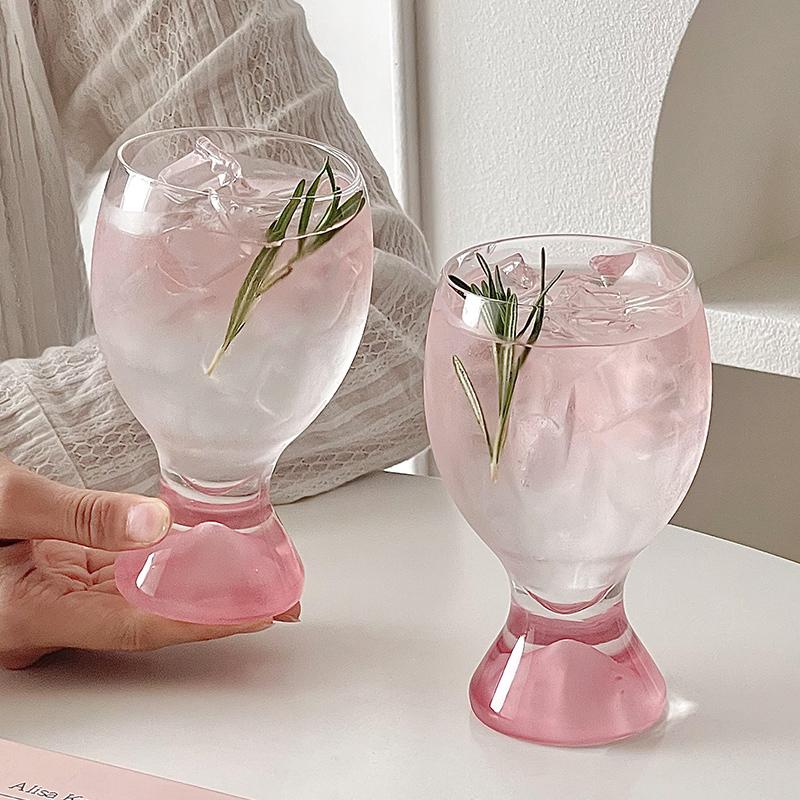 크리 에이 티브 큰 배꼽 와인 유리 컬러 간단한 샴페인 - Wine Beer Foot 리뷰 및 가격